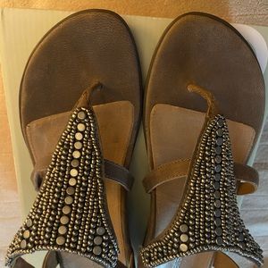 Aetrex Sheila leather sandals